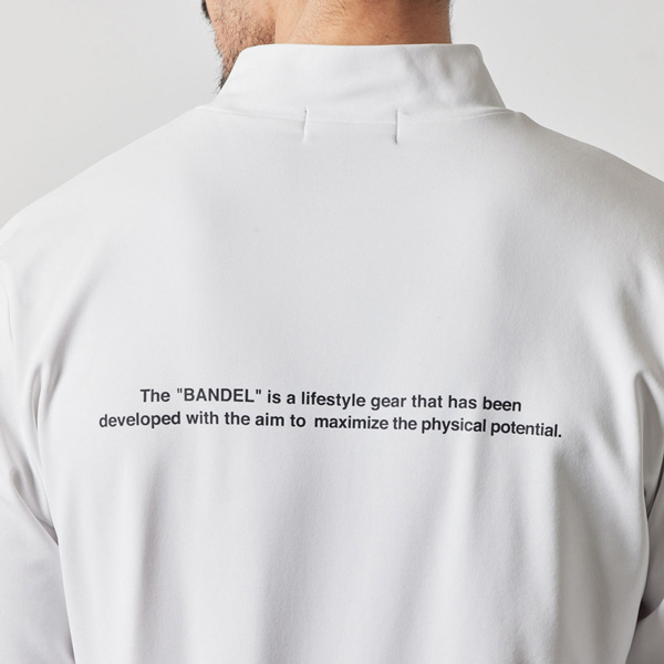 バンデル モックネック ロングスリーブ ゴルフ ウェア メンズ 長袖 トップス BANDEL BASIC LOGO MOCK NECK SHIRTS_12