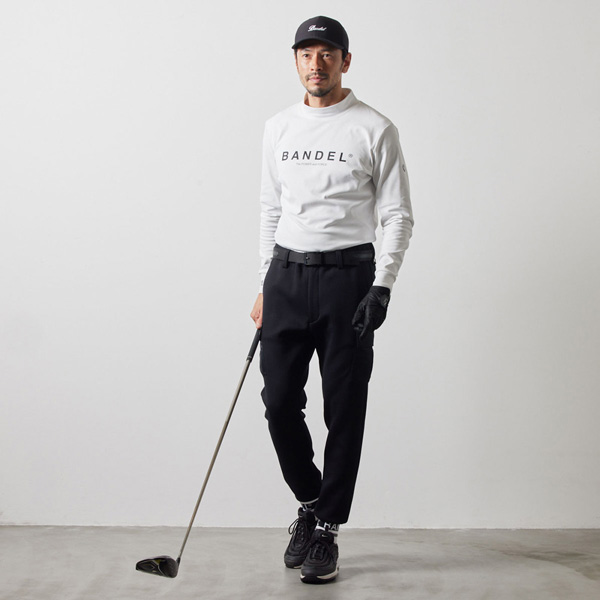バンデル モックネック ロングスリーブ ゴルフ ウェア メンズ 長袖 トップス BANDEL BASIC LOGO MOCK NECK SHIRTS_13
