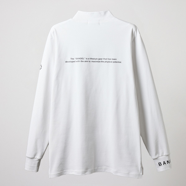 バンデル モックネック ロングスリーブ ゴルフ ウェア メンズ 長袖 トップス BANDEL BASIC LOGO MOCK NECK SHIRTS_5