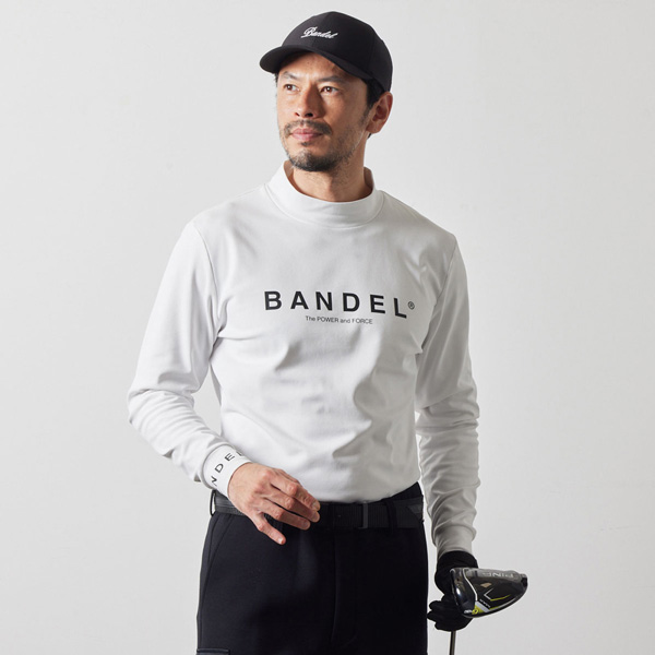 バンデル モックネック ロングスリーブ ゴルフ ウェア メンズ 長袖 トップス BANDEL BASIC LOGO MOCK NECK SHIRTS_6