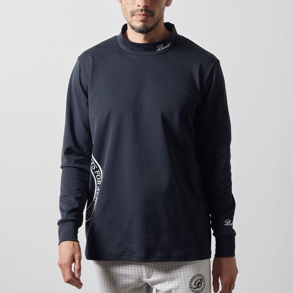 BANDEL ルーズフィットロングスリーブモックネックシャツ インシームスウィッチ長袖モックネック – BANDEL®︎｜公式