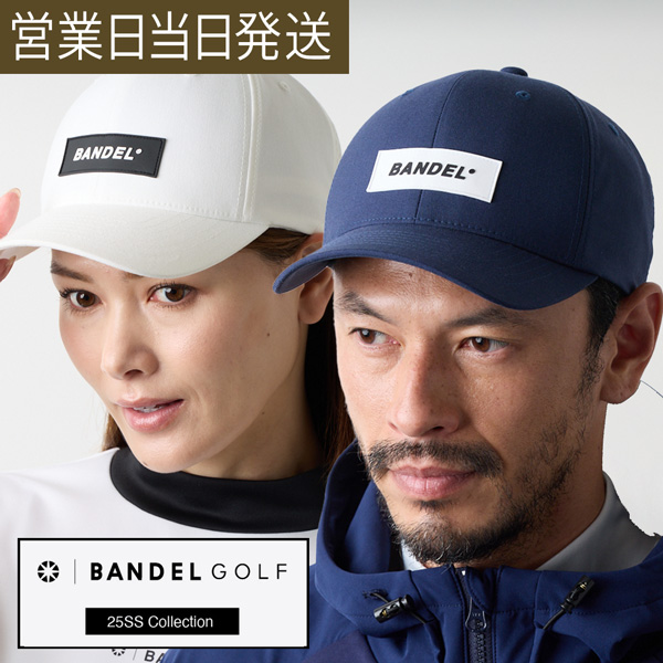BANDEL バンデル ゴルフ キャップ  ITALIC SILICON LOGO CAP WHITE ONE