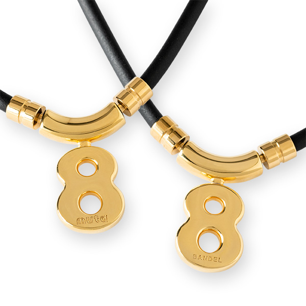 バンデル BANDEL×muta ムータ Healthcare Necklace Eight 磁気 肩コリ 血行改善 ヘルスケア ネックレス エイト 磁気ネックレス_4