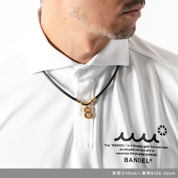 バンデル BANDEL×muta ムータ Healthcare Necklace Eight 磁気 肩コリ 血行改善 ヘルスケア ネックレス エイト 磁気ネックレス_8