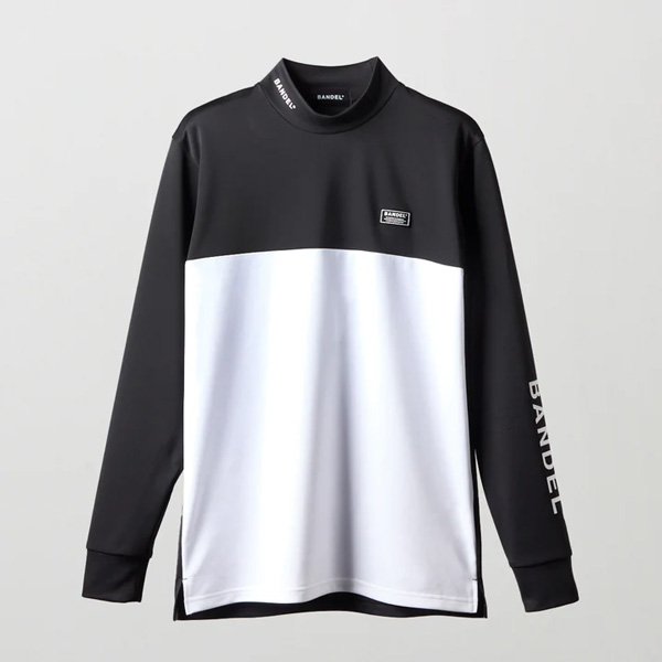 BANDEL バンデル ゴルフ ウェア 長袖 モックネック CHEST SWITCH L/S