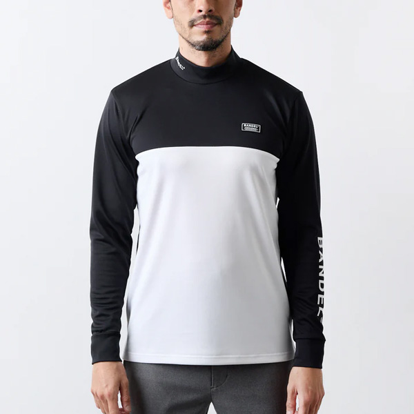 バンデル　モックネック　長袖シャツ BANDEL バンデル ゴルフ ウェア 長袖 モックネック CHEST SWITCH L/S