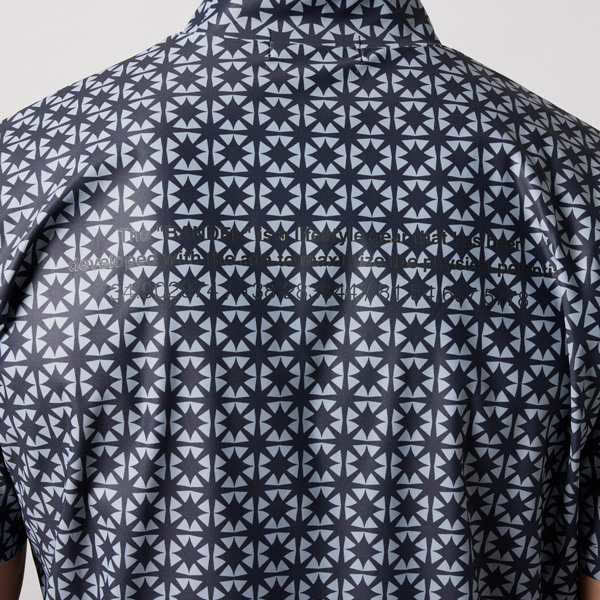 バンデル ゴルフ ウェア BICOLOR CREST ALLOVER 半袖 MOCK NECK SHIRTS モックネック_10