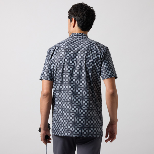 バンデル ゴルフ ウェア BICOLOR CREST ALLOVER 半袖 MOCK NECK SHIRTS モックネック_9