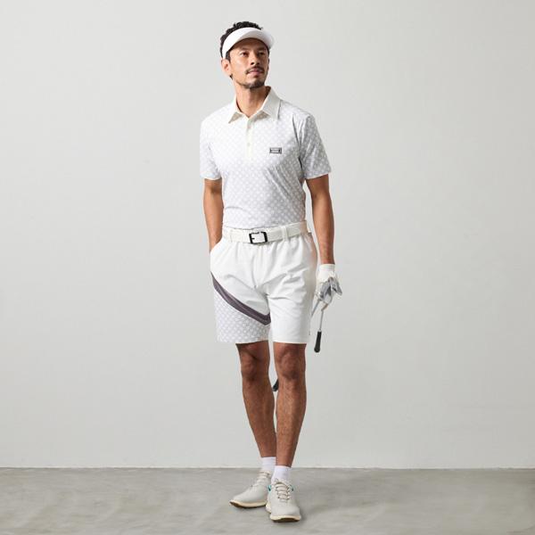 バンデル ゴルフ ウェア BICOLOR CREST ALLOVER 半袖 POLO SHIRTS