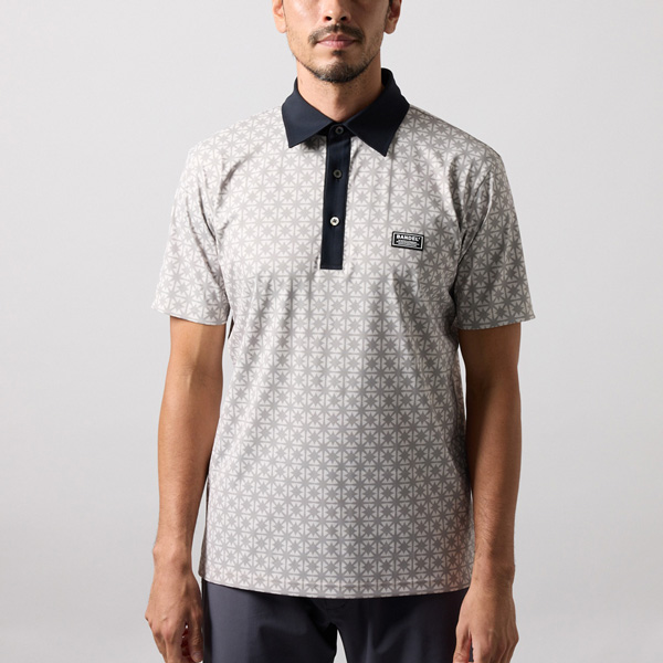 バンデル ゴルフ ウェア BICOLOR CREST ALLOVER 半袖 POLO SHIRTS ポロシャツ_8