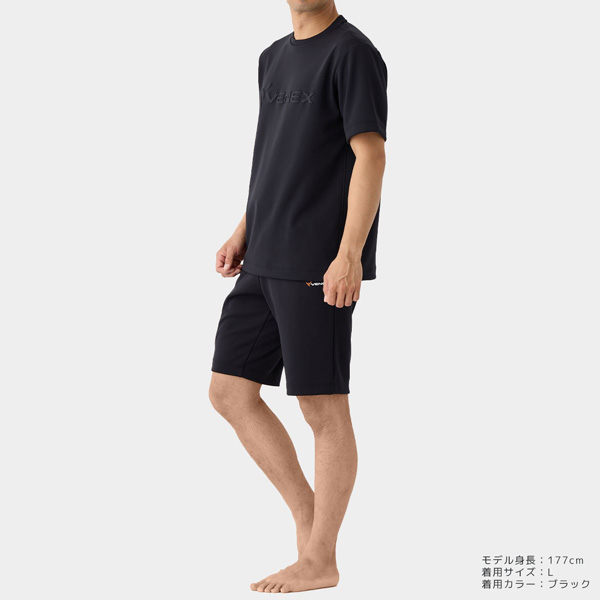 ベネクス リカバリームーヴ エンボスロゴTシャツ ハーフパンツ 上下セット メンズ ラッピング袋付き リカバリーウェア_4