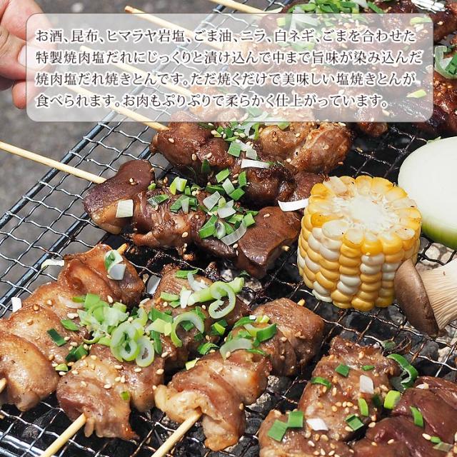 【 送料無料 】 焼きとん串 バイキング 焼肉 ねぎ塩 200本 贈り物 ギフト 豚串焼き BBQ バーベキュー 焼鳥 焼き鳥 焼き肉 惣菜 グリル 肉 生 チルド_12