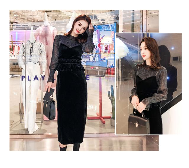 受注発注 韓国シースルーワンピース ロングワンピース 即納 最大半額 Www Purpicks Com