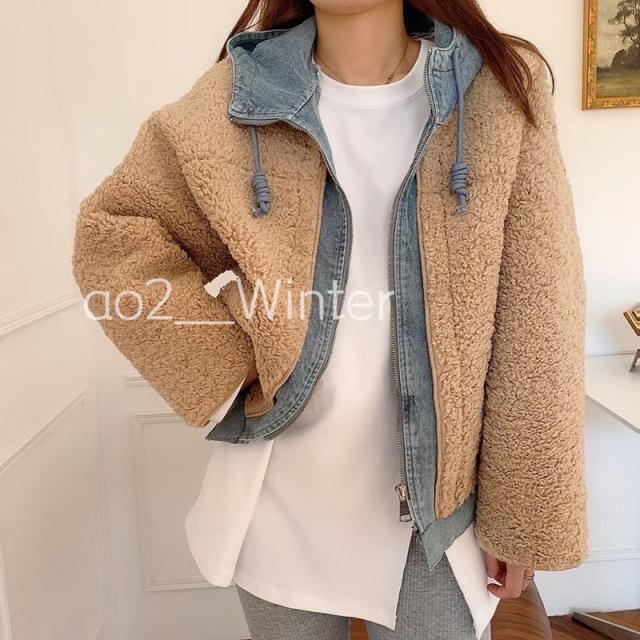 コーデュロイジャケット レディース ジャケット コーデュロイ ラムウール フード付き コート レディース コットンジャケット ボアジャケの通販はau Pay マーケット I Want To Be