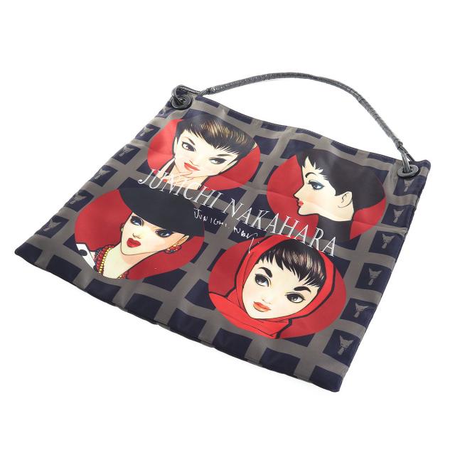 中原淳一 レディース スクエア バッグ a4 より大きい レザー風 長めハンドル 肩掛け マチなし それいゆ イラスト シック 中原淳一 レディース スクエア バッグ a4 より大きい レザー風 長め