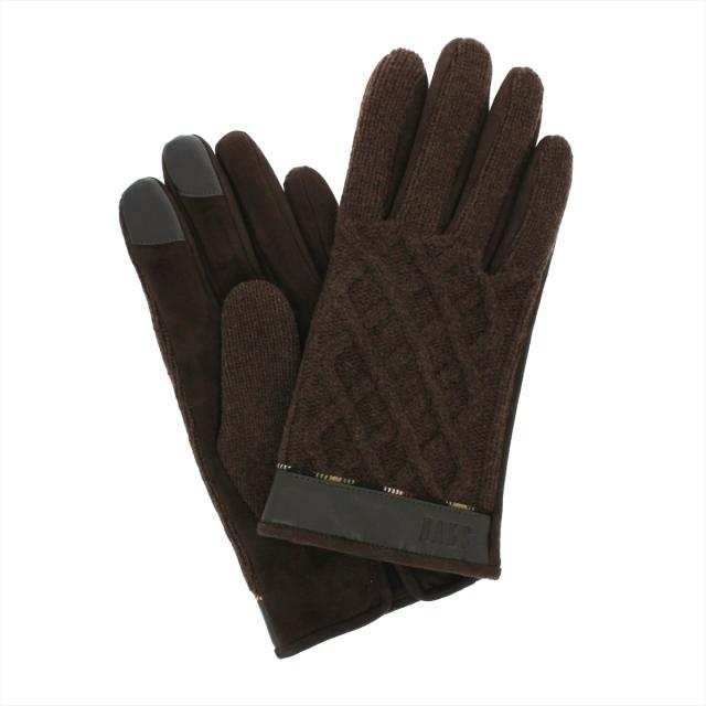 手袋 メンズ スマホ対応 革 ニット DAKS 人気ブランド ケーブル編み チェック カジュアル オフィス おしゃれ 防寒 暖かい クリスマス プレゼント 手袋 メンズ スマホ対応 革 ニット DAKS 人気ブランド ケーブル編み