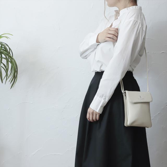 ポシェット ショルダーバッグ レディース ブランド 小さめ 斜めがけ 軽量 ポケット 大人 おしゃれ かわいい 可愛い 軽い バッグ 大学生 ギフト プレゼント おすすめ 旅行 PICONE ピッコーネ 仕切り 薄型 黒 ブラック バイカラー パステルカラー_12