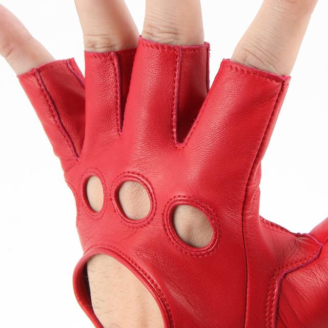 半指 本革 ドライビンググローブ メンズ 羊革 プロ仕様 アルタクラッセ