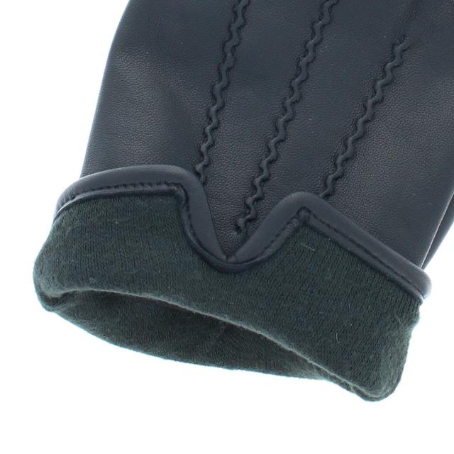 メンズ 羊革 レザー手袋 三本飾りステッチ 吉田手袋 シンプル