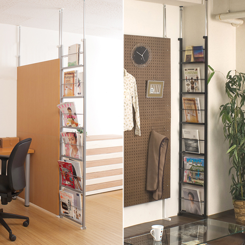 突っ張り マガジンラック ディスプレイラック パーテーション 幅40cm 雑誌 間仕切り 日本製 の通販は 10,796円