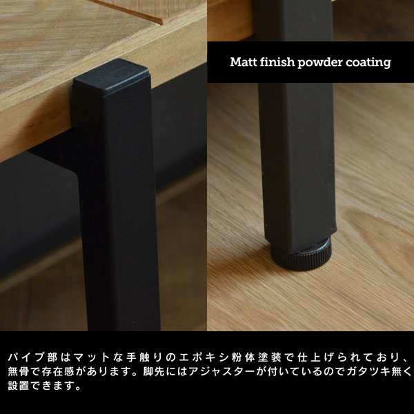 KALEIDO 2段ラック 幅90.2cm 古材風パイン材 カレイド KAOR-90-D2-BBの通販は