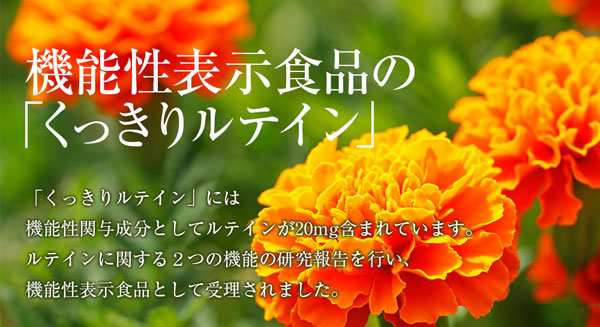 くっきりルテイン 3袋セット 31粒入×3個 目の疲れ かすみ ぼやけ ...