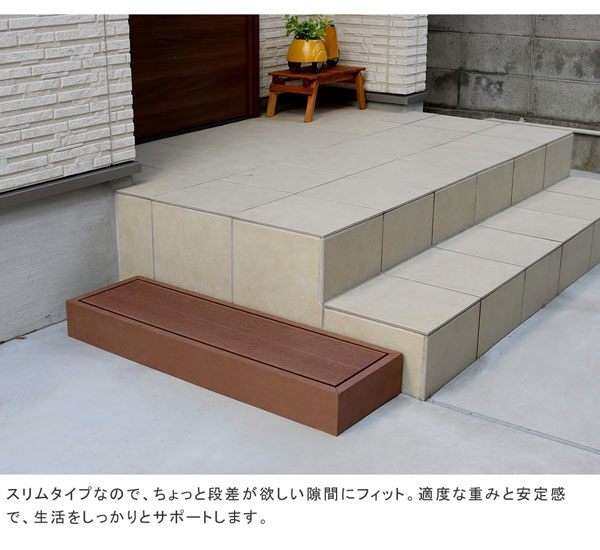 人工木材木甲板 エコフィール 足つき単品 ECOFEEL PWDE-STP90