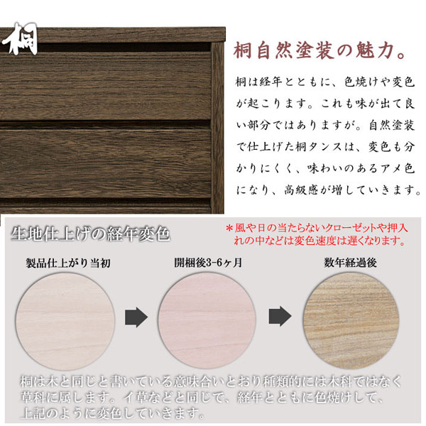 浮造桐着物箪笥 5段 幅99.5cm 日本製 完成品 桐ケース 衣装ケース 桐タンス チェスト 桐衣装箱 桐たんす 浪漫 HI-0098-NS