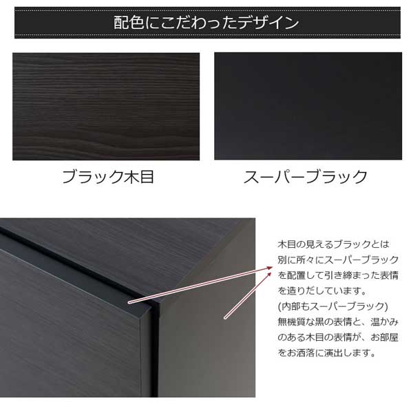 薄型カウンター下収納 扉 幅80.5cm キャビネット 収納家具 日本製 ST-0030-NS_3