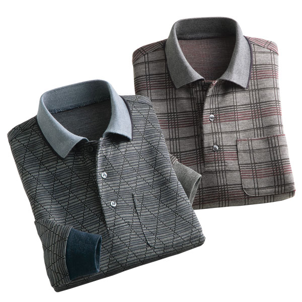 ジャカードポロシャツ 日本製 長袖 尾州 洗濯可能 メンズ 春秋 40代 50代 60代 958302の通販は 6,589円