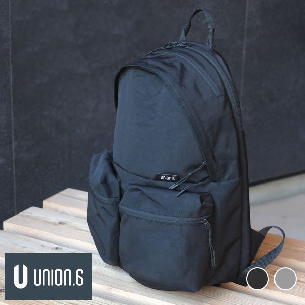 フロントダブルポケット バックパック union.6 ユニオンシックス リュックサック 撥水加工 キャリーオン機能付 fpbb405