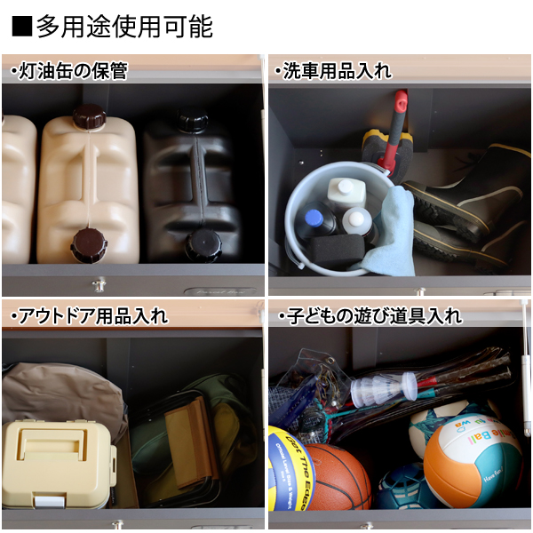 ベンチ収納宅配ボックス Paola パオラ ハンドル付 多用途使用可能 錆びにくい加工 ガルバナイズド処理 PBX-096/PBX-097 MOJYU_2