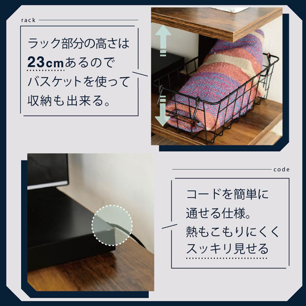 スタンドテレビ台 幅105cm 壁掛け風壁寄せ テレビスタンド 32