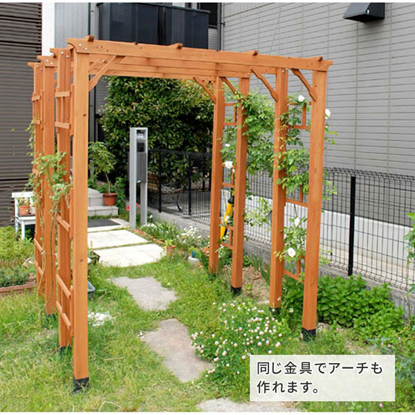 埋め込み用ウッドポール固定金具 土中用支柱固定金具4個セット S-UB4514-4P_4