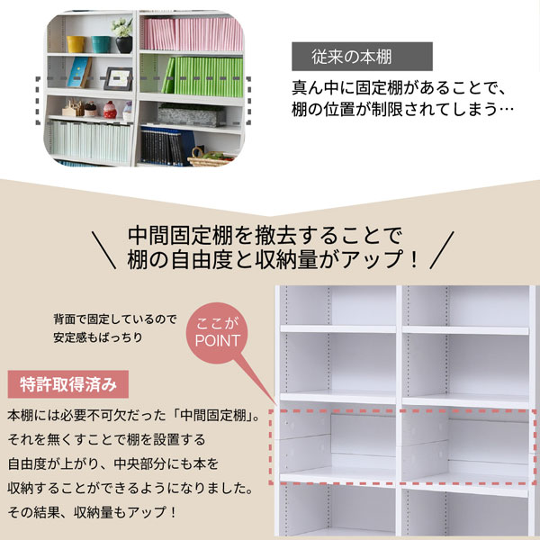 本棚 扉付きディスプレイラック A4対応 幅81cm 1cmピッチ MEMORIA