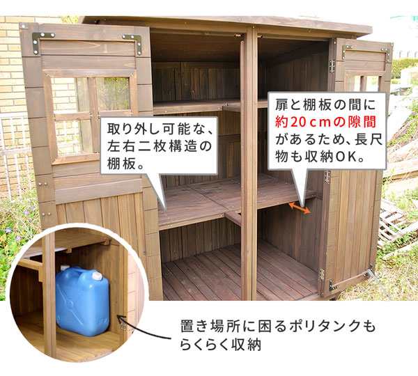 天然木 物置 小屋 屋外収納 カントリー小屋 収納庫 天然木杉材 幅156cm DNS-0177の通販はau PAY マーケット - カウマ | au  PAY マーケット－通販サイト