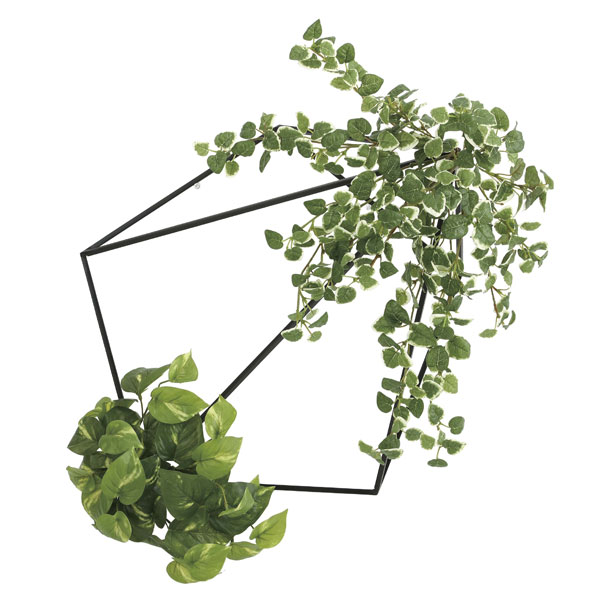 アートグリーン フェイクグリーン 人工観葉植物 光触媒 光の楽園 壁面緑化プミラ＆ポトス 2000A180 の通販は 14,256円