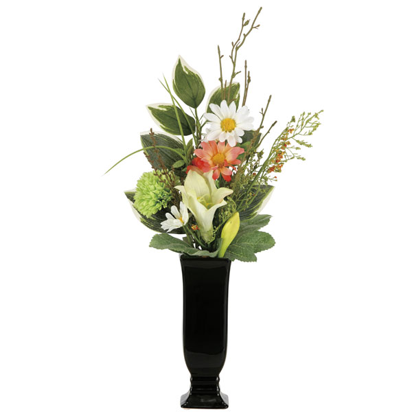 アートフラワー 造花 光触媒 光の楽園 マーガレット（器付） 2264A55の通販は