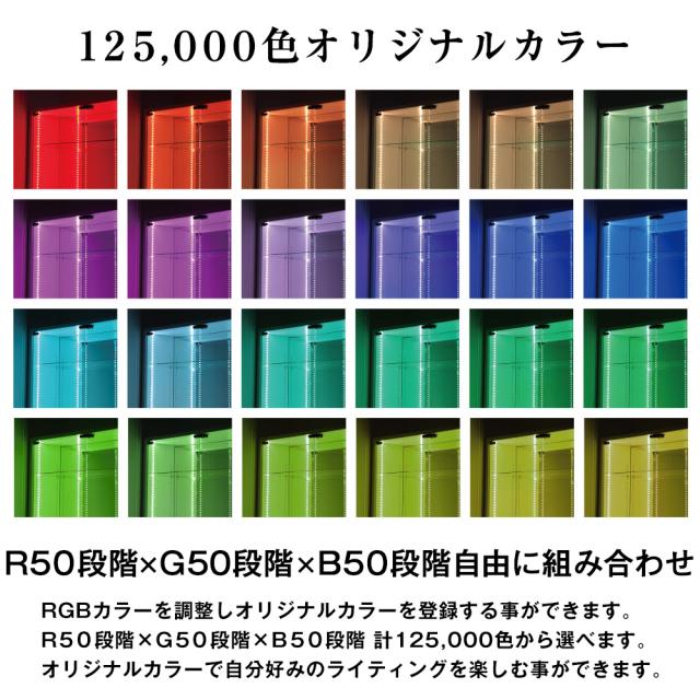 JAJANコレクションラック　RGB　LED　モジュールセット　ロータイプ　-フィギュアラック ザ サード-　【専用オプション】_6