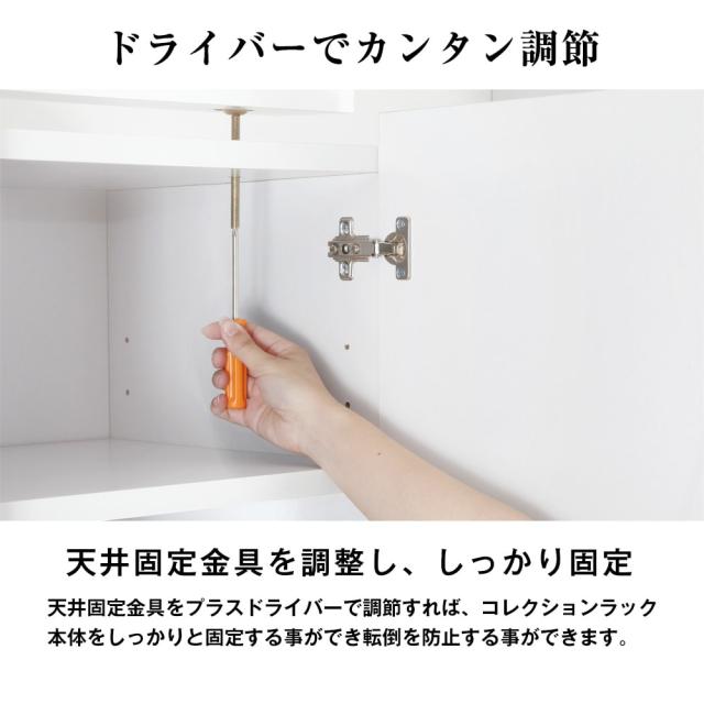 コレクションラック ワイド 専用オプション 上置きロータイプ 幅83cm奥行29cm フィギュアラック・ザ・サード JAJAN CR-T8329US_3