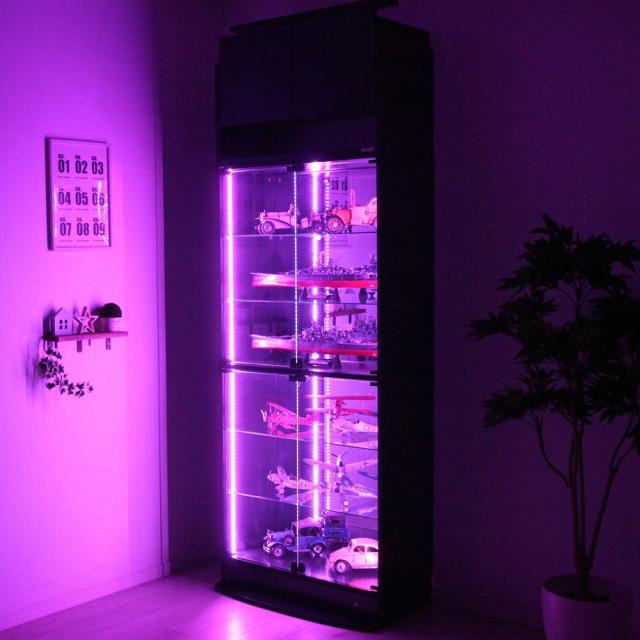 コレクションラック ユニール専用オプション LED RGB モジュールセット ロータイプ JAJAN SCR-RGB-L_8