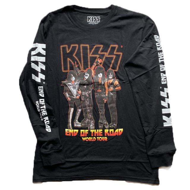 KISS キッス Tシャツ キス ロンT 長袖Tシャツ ワールドツアー バンドＴ ロックTシャツ 正規品の通販は 5,800円