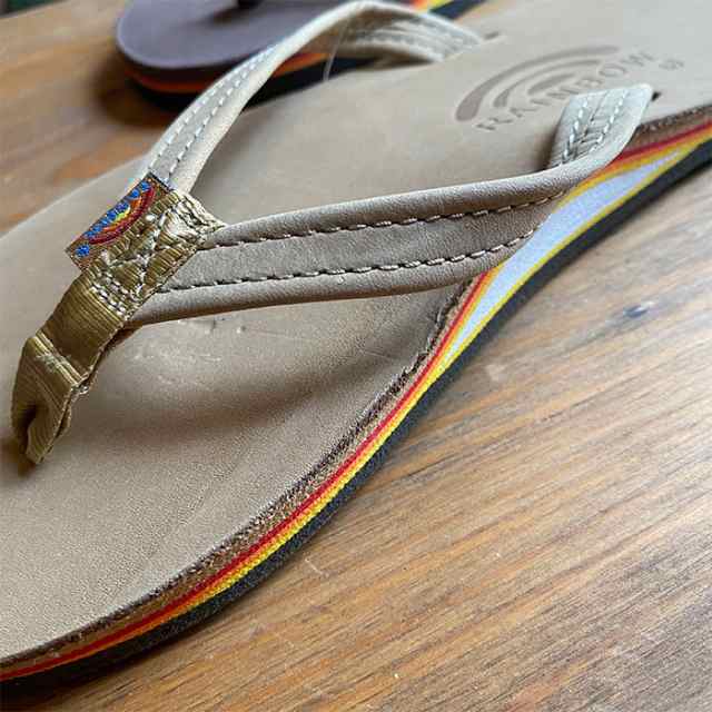 RAINBOW SANDAL レインボー・サンダル 限定カラー プレミア・レザー 細めストラップ 革サンダル レザーサンダル レディース  ビーチサンダ｜au PAY マーケット