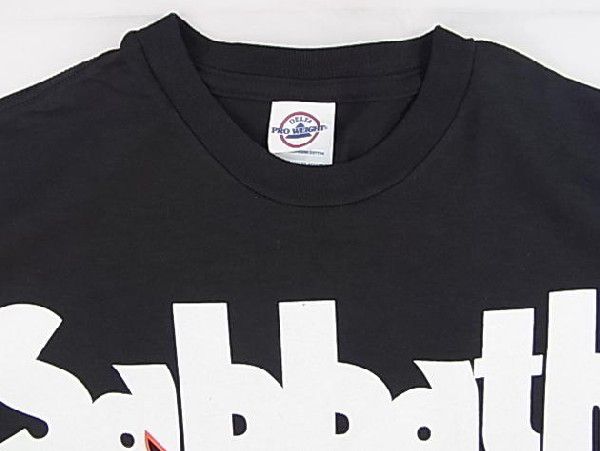 音楽・バンド・ロック・シネマ Tシャツ カタカナ BLACK SABBATH