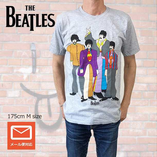 The Beatles ザ ビートルズ Tシャツ Yellow Submarine イエローサブマリン メンバーイラスト グレー メンズ ロックtシャツ バンドtシャの通販はau Pay マーケット Free Style