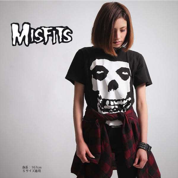 MISFITS ミスフィッツ Tシャツ LOGO ブラック メンズ バンドTシャツ