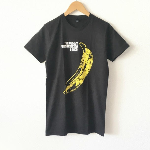 Velvet Underground and Nico ヴェルヴェット・アンダーグラウンド Tシャツ アンディ・ウォーホル バナナ ブラック  バンドTシャツ 送料無｜au PAY マーケット