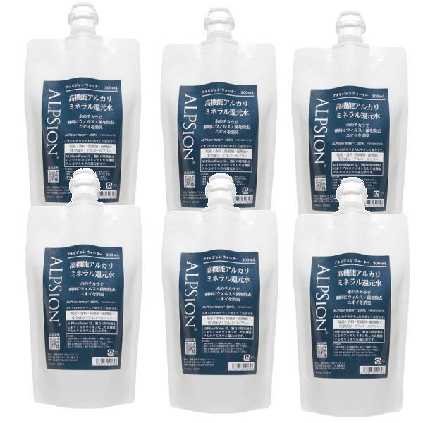ALPSion　アルピジョン ウォーター　300ml（詰替用）×6個セット