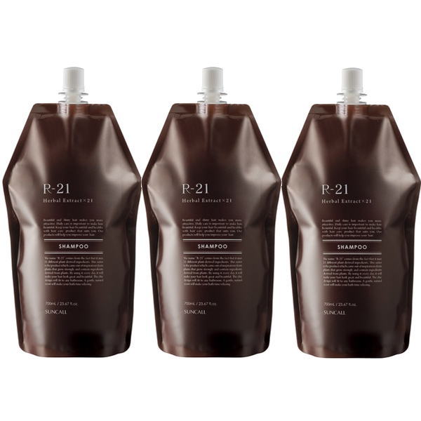 サンコール R-21 シャンプー 700ml 詰替え用レフィル×3コセット