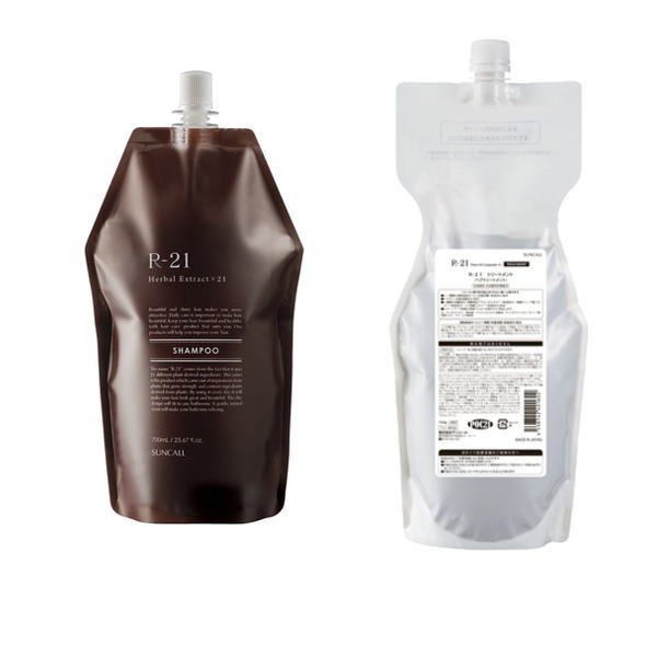 サンコール R-21 シャンプー700ml 詰替え用トリートメント 700g 詰替え用セット